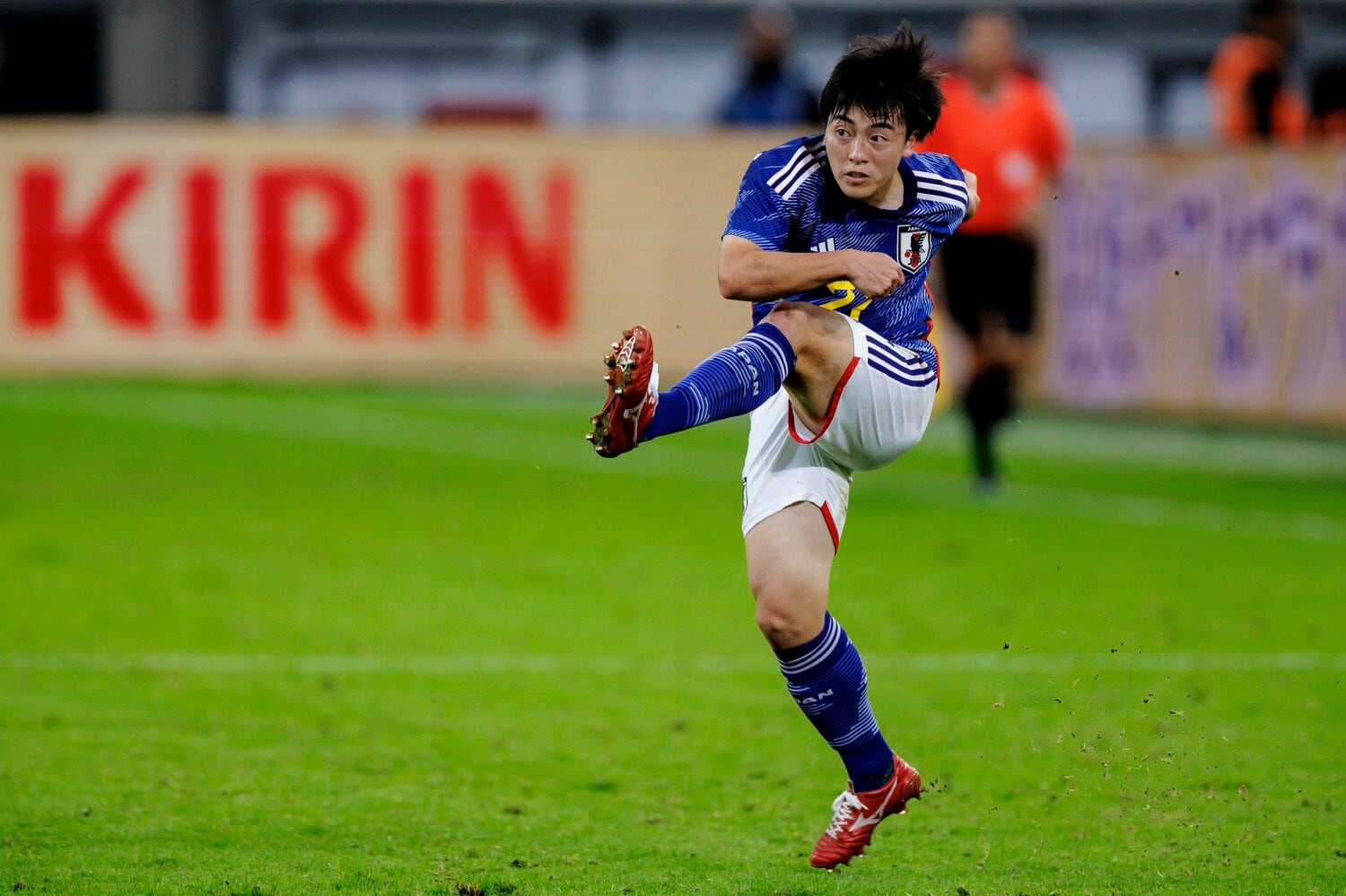 E-1選手権でMVPを獲得し、エクアドル戦でも見せ場を作った相馬勇紀がW杯メンバーに滑り込んだ　©Kiichi Matsumoto