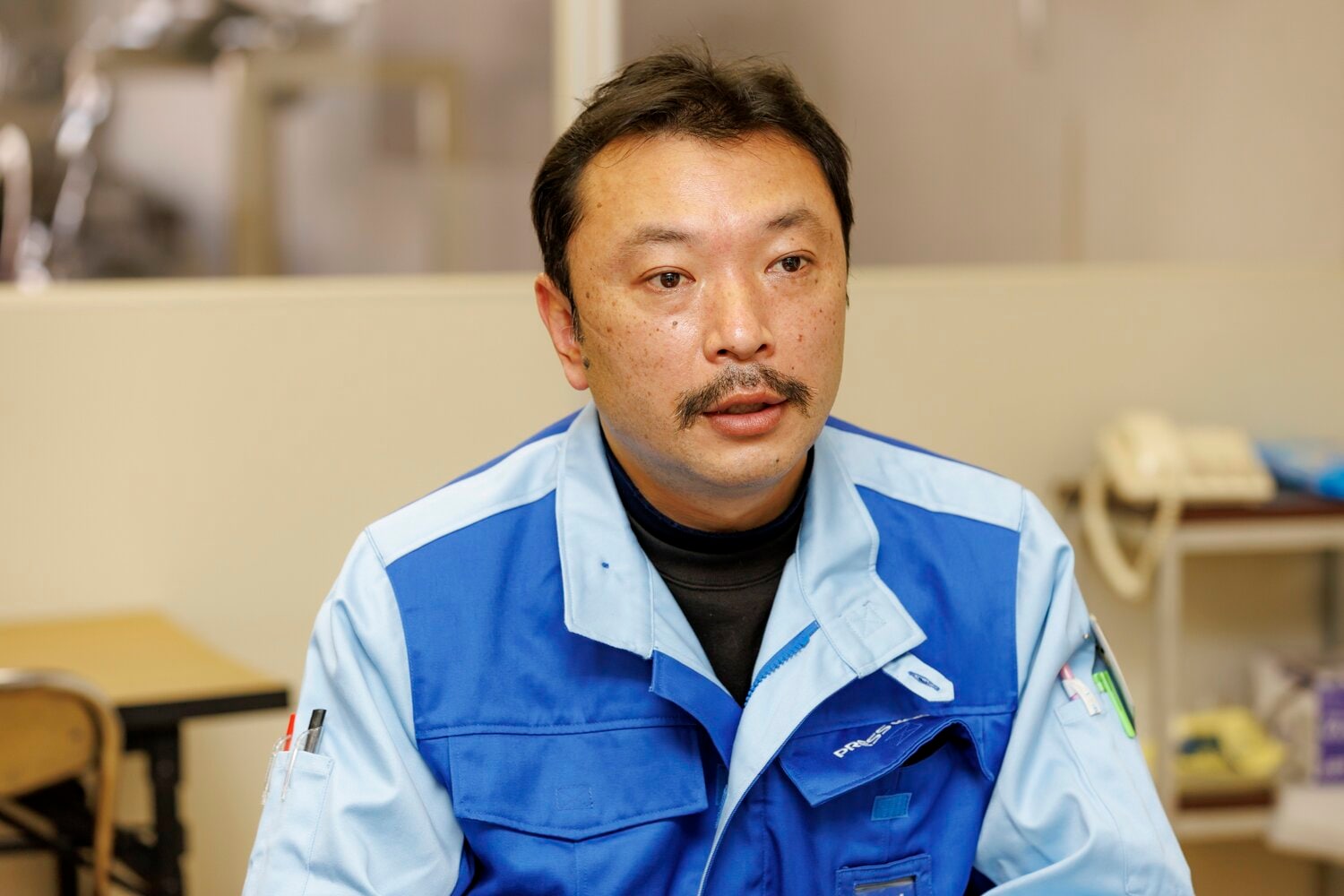 取材に応じてくれた黒川さん。阿部と出会うまで、さほどボクシングに興味はなかったという　©︎Kiichi Matsumoto