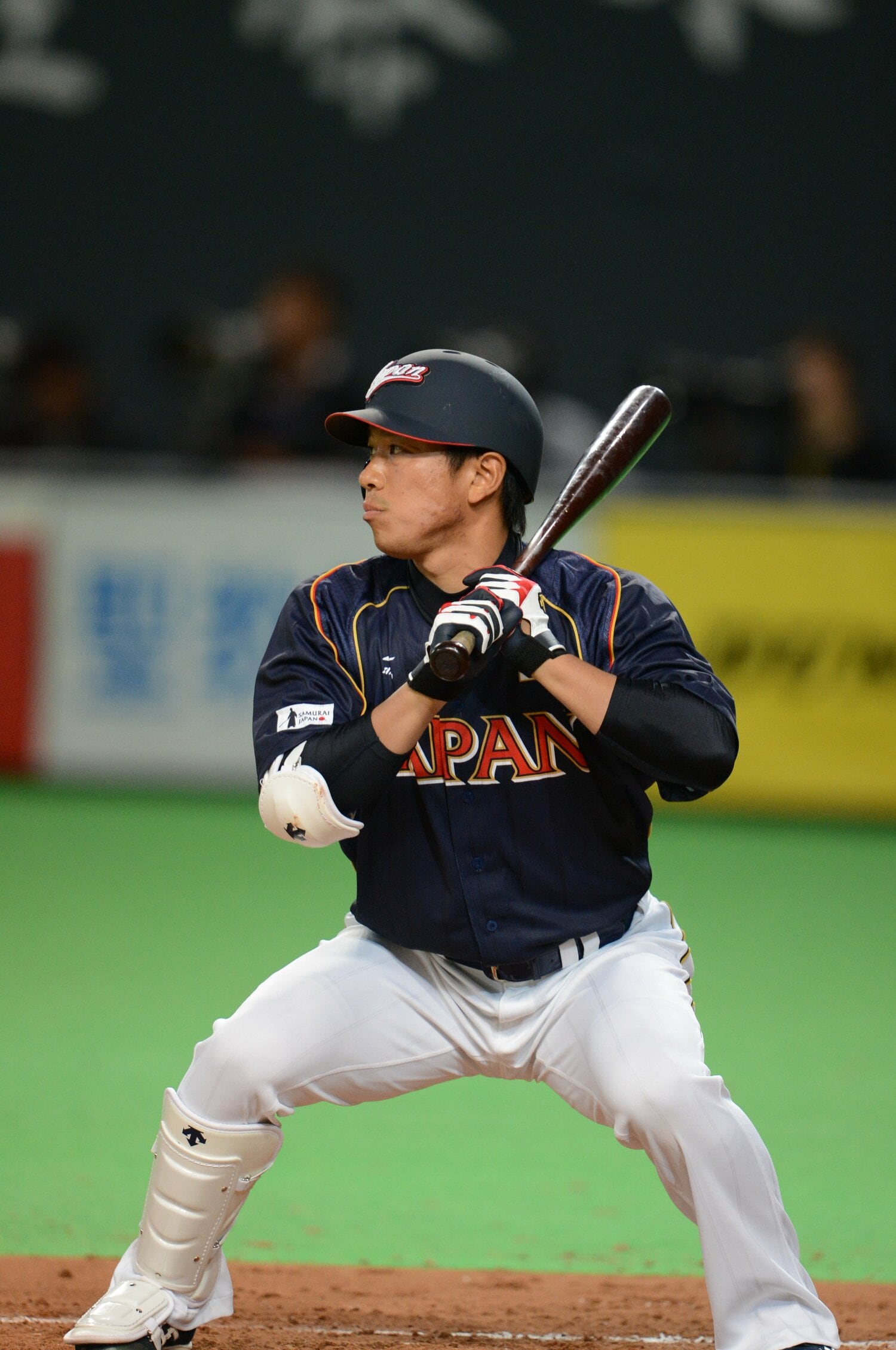 2012年、キューバとの親善試合で日本代表として活躍した角中　©︎Naoya Sanuki