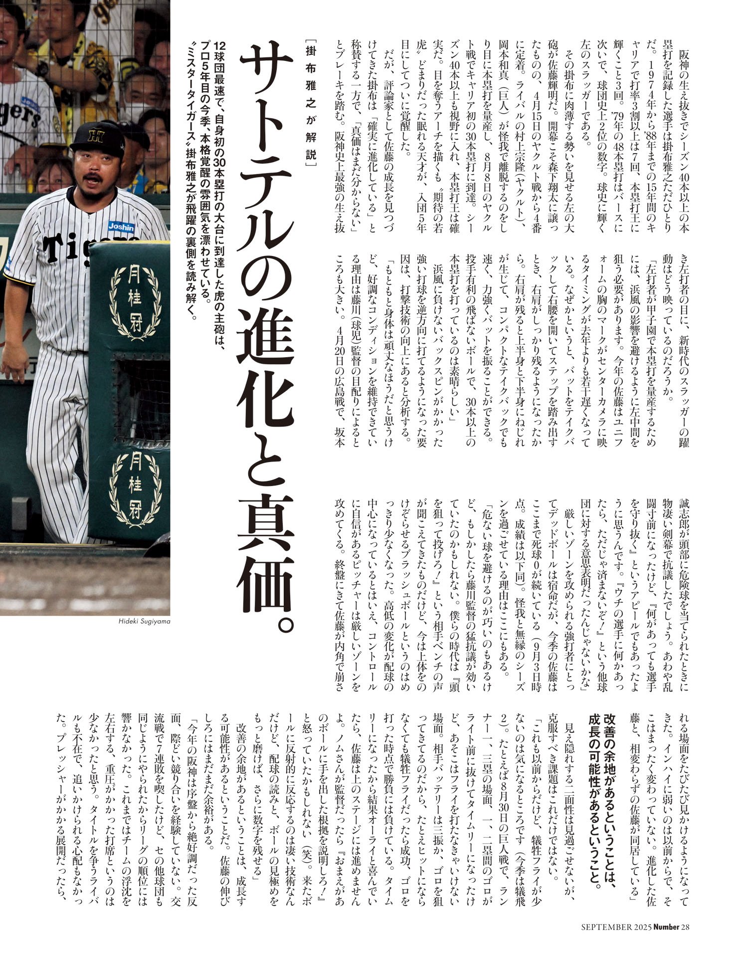 【掛布雅之が解説】サトテルの進化と真価