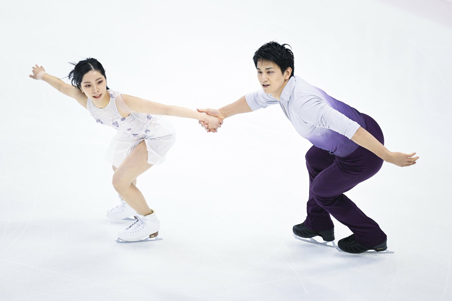 フリーの演技、2人は自身の演技を「僕のせいで」「申し訳ない」とお互いに対し責任を同時に感じていた ©Asami Enomoto