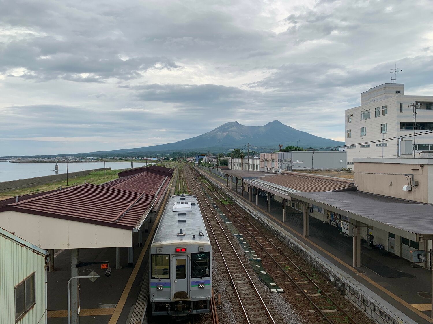 JR函館本線「森」駅の様子（筆者撮影）