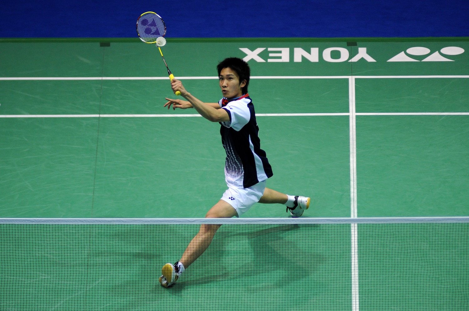 高校時代、アジアユース選手権、世界ジュニア選手権で1位になった桃田（当時17歳、2012年撮影）　©Getty Images