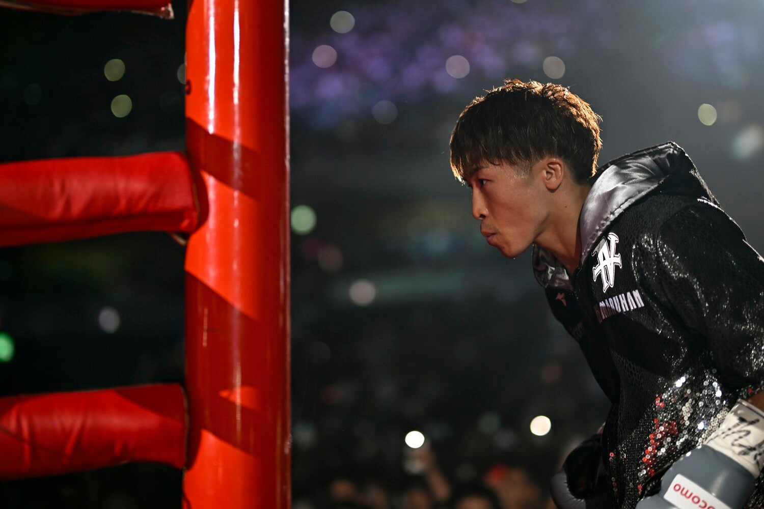 落ち着いた表情でリングインした井上尚弥　©︎Hiroaki Yamaguchi
