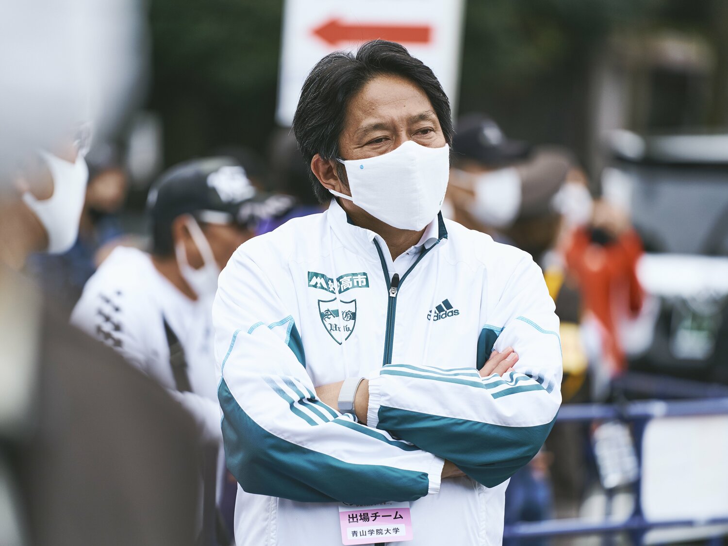 青学大の原晋監督(全日本大学駅伝にて) ©Yuki Sunenaga