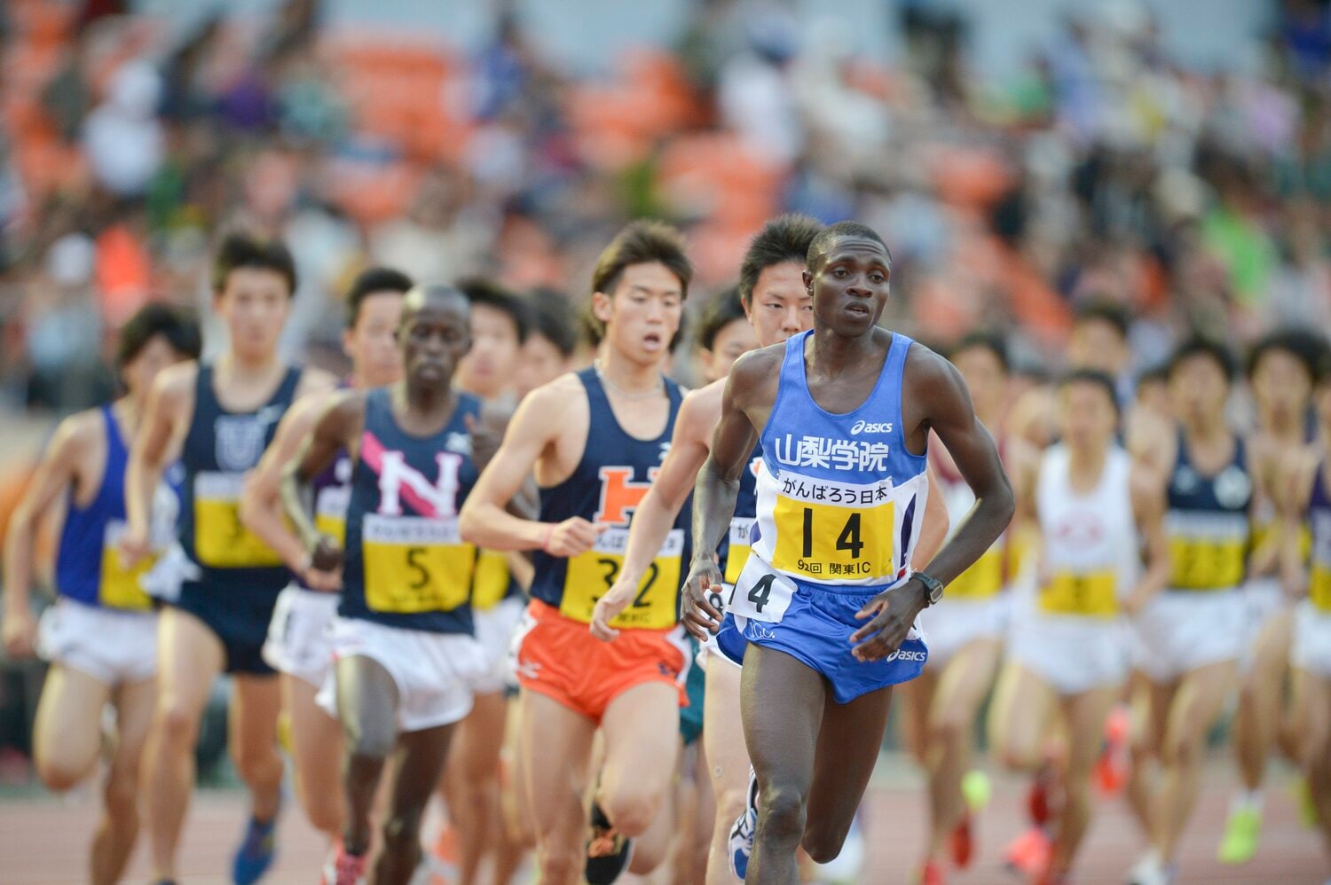 山梨学院大時代のオムワンバ ©Asami Enomoto