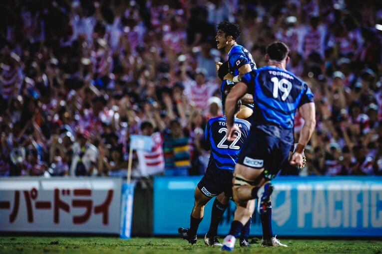 難敵フィジーを相手に劇的な逆転勝利を収めたフィジー戦　©Kiichi Matsumoto