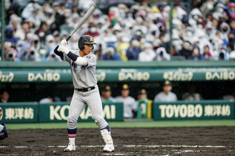 話題を呼んだ清原勝児（慶應／「5番サード」）　 ©Kichi Matsumoto