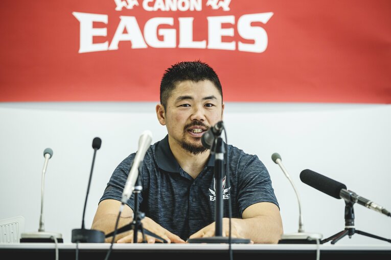 キヤノンイーグルス時代（2020年）©︎Kiiichi Matsumoto