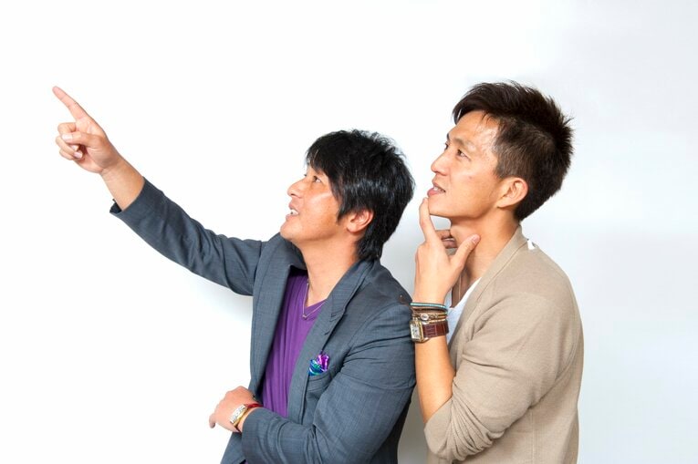 三浦淳寛と福西崇史の対談（2013年）　©Toshiya Kondo