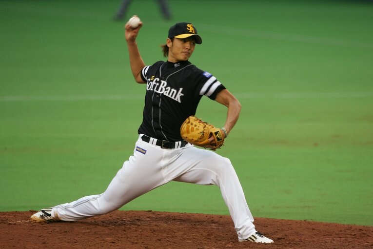 後にホークスのエースとして活躍した斉藤和巳　©Koji Asakura