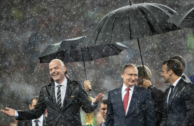 ロシアW杯決勝後の表彰式　©Getty Images