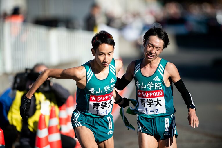 森田歩希（青学大）　第95回箱根駅伝 ／ photograph by Yuki Suenaga