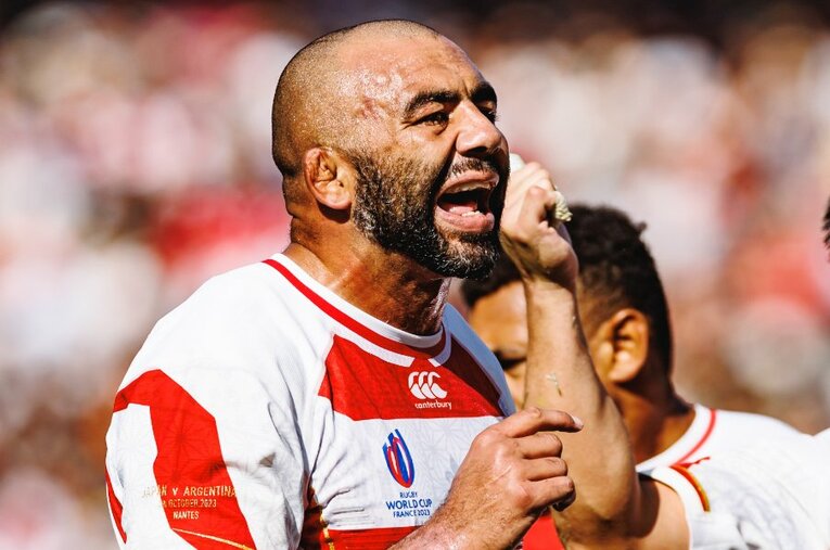 4大会連続でラグビーW杯日本代表としてプレーしたリーチマイケル（35歳） ／ photograph by Kiichi Matsumoto