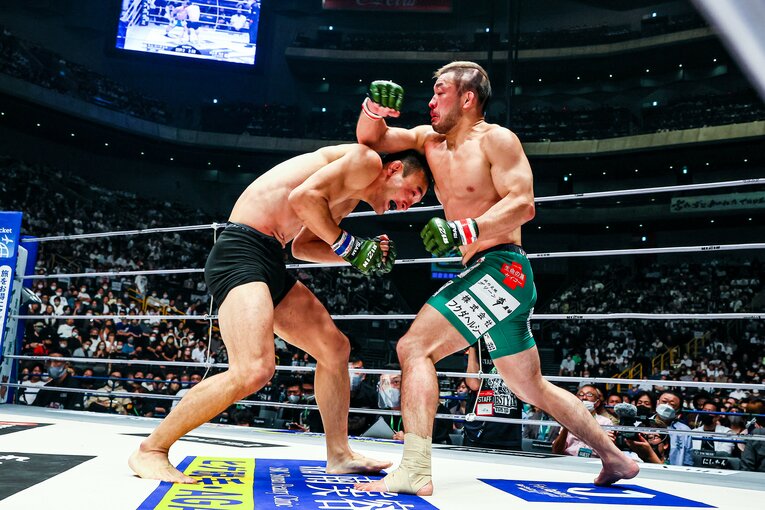 『RIZIN.38』では顔面を骨折しながらキム・スーチョルと激しい打撃戦を繰り広げた　©RIZIN FF Susumu Nagao