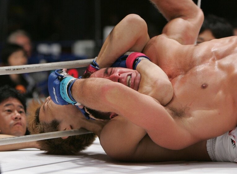 続くデビッド・バロン戦はチョークスリーパーで一本勝ち