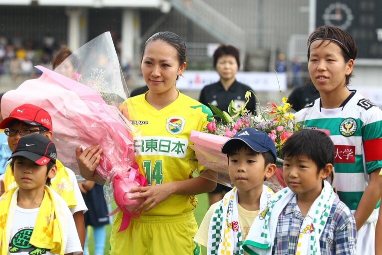 ジェフユナイテッド市原・千葉レディース時代（2011年）©︎Koji Watanabe/Getty Images