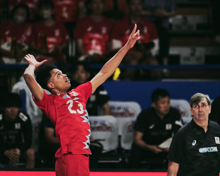 エバデダン ラリー（VNLポーランド戦）　©︎Yuki Suenaga