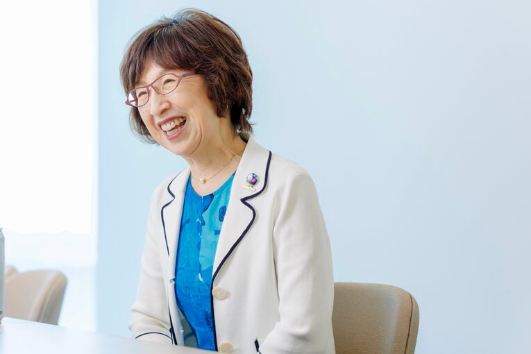 高田繁元GMと対談する南場オーナー　©Kiichi Matsumoto