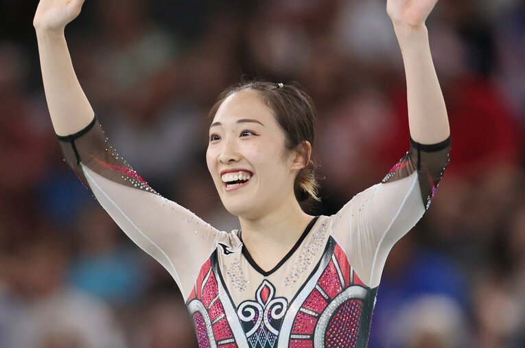 パリ五輪では6位入賞を果たしたトランポリンの森ひかる（25歳） ／ photograph by JIJI PRESS