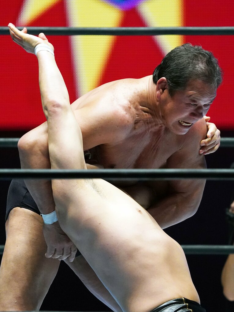 還暦をとうに過ぎてなお、迫力満点の肉体を誇る藤波