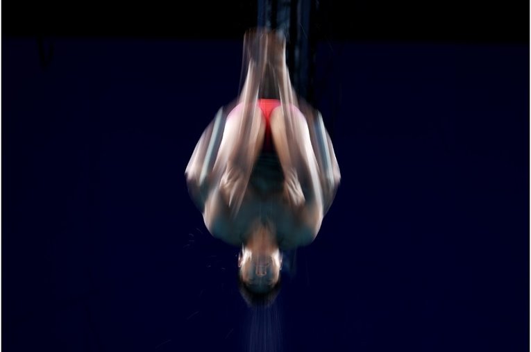 東京五輪、玉井の演技©Getty Images