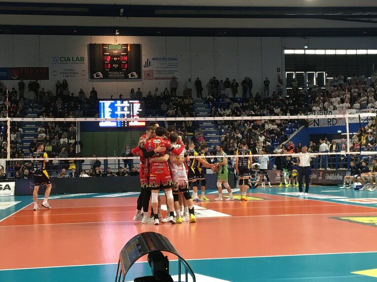 2月9日、ペルージャ石川祐希（セリエA／グロッタッツォリーナ戦）©︎Takashi Yuge