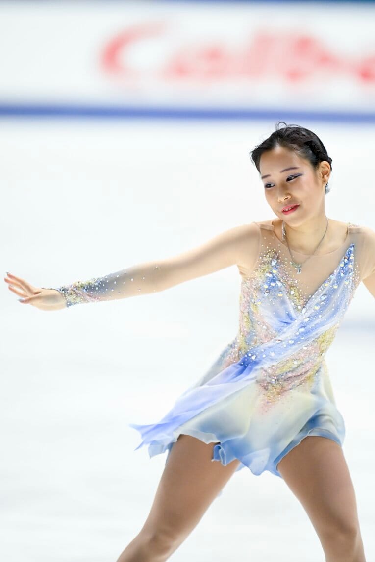 三原舞依のNHK杯フリーの演技　©Asami Enomoto