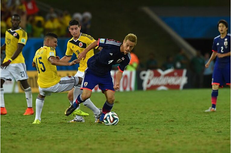 2014年ブラジルW杯、コロンビアは日本を4－1で粉砕。最終的にベスト8進出した©Koki Nagahama/JMPA