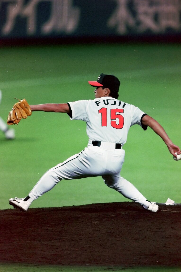 前年の日本シリーズでの藤井の雄姿　©Koji Asakura