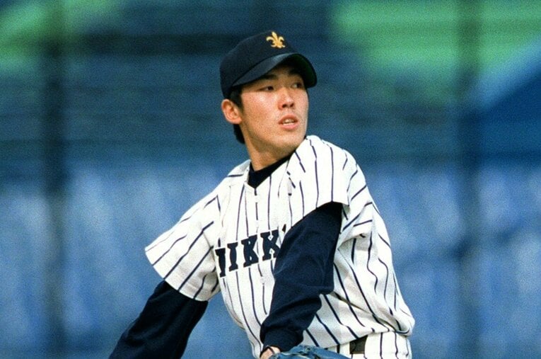 立教大学時代の多田野数人氏。ドラフト会議では即戦力候補として上位指名確実と目されていたが……　©JIJI PRESS