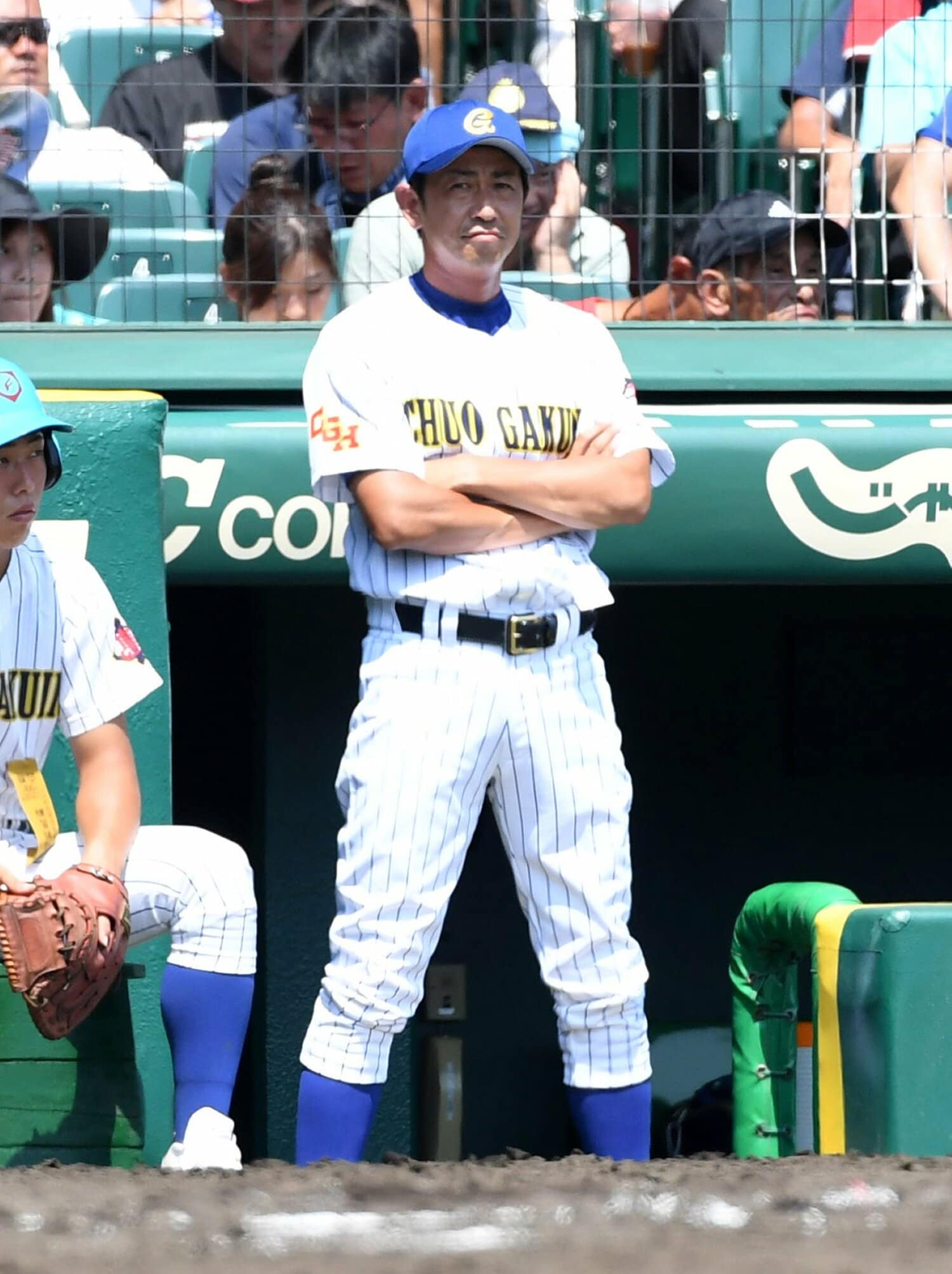 中央学院高・相馬幸樹監督。シダックス時代の野村監督の“教え子”で、2018年には春夏連続で甲子園出場を果たしている　©Sankei Shimbun