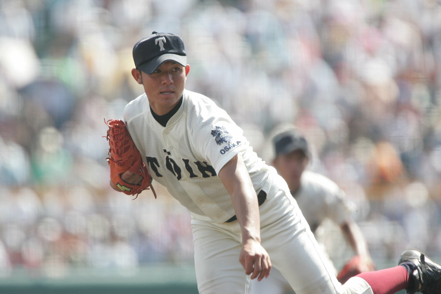 2005年ドラフトで競合した大阪桐蔭の辻内崇伸　©BUNGEISHUNJU