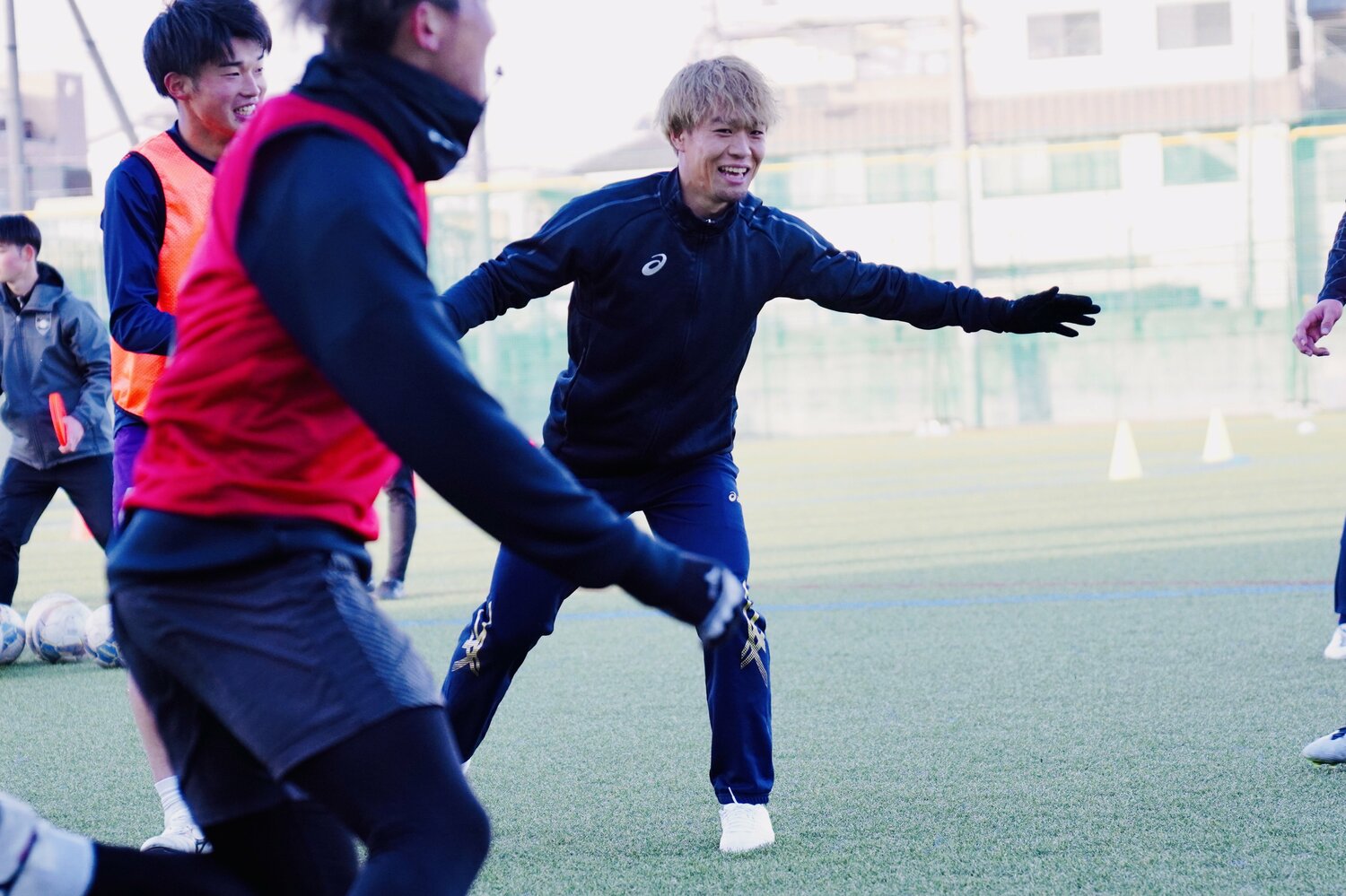新シーズンに向けて汗を流す北海道コンサドーレ札幌・駒井善成　©︎Atsushi Iio