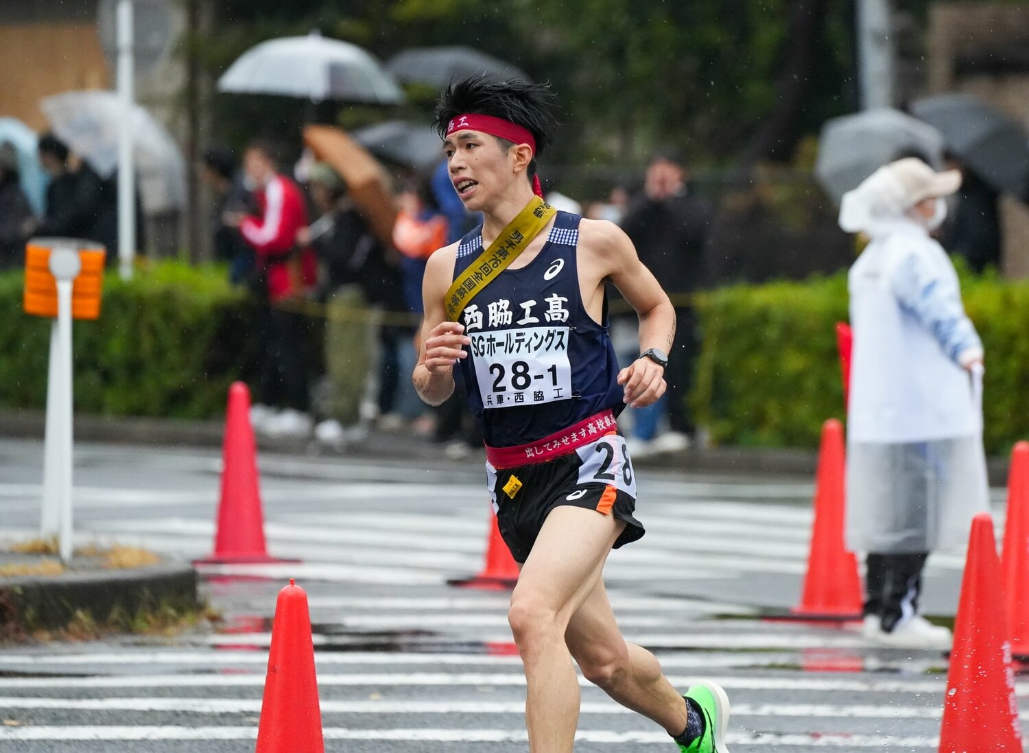 今季はインターハイ、国スポを制しトラックでは敵なしだった新妻　©Satoshi Wada