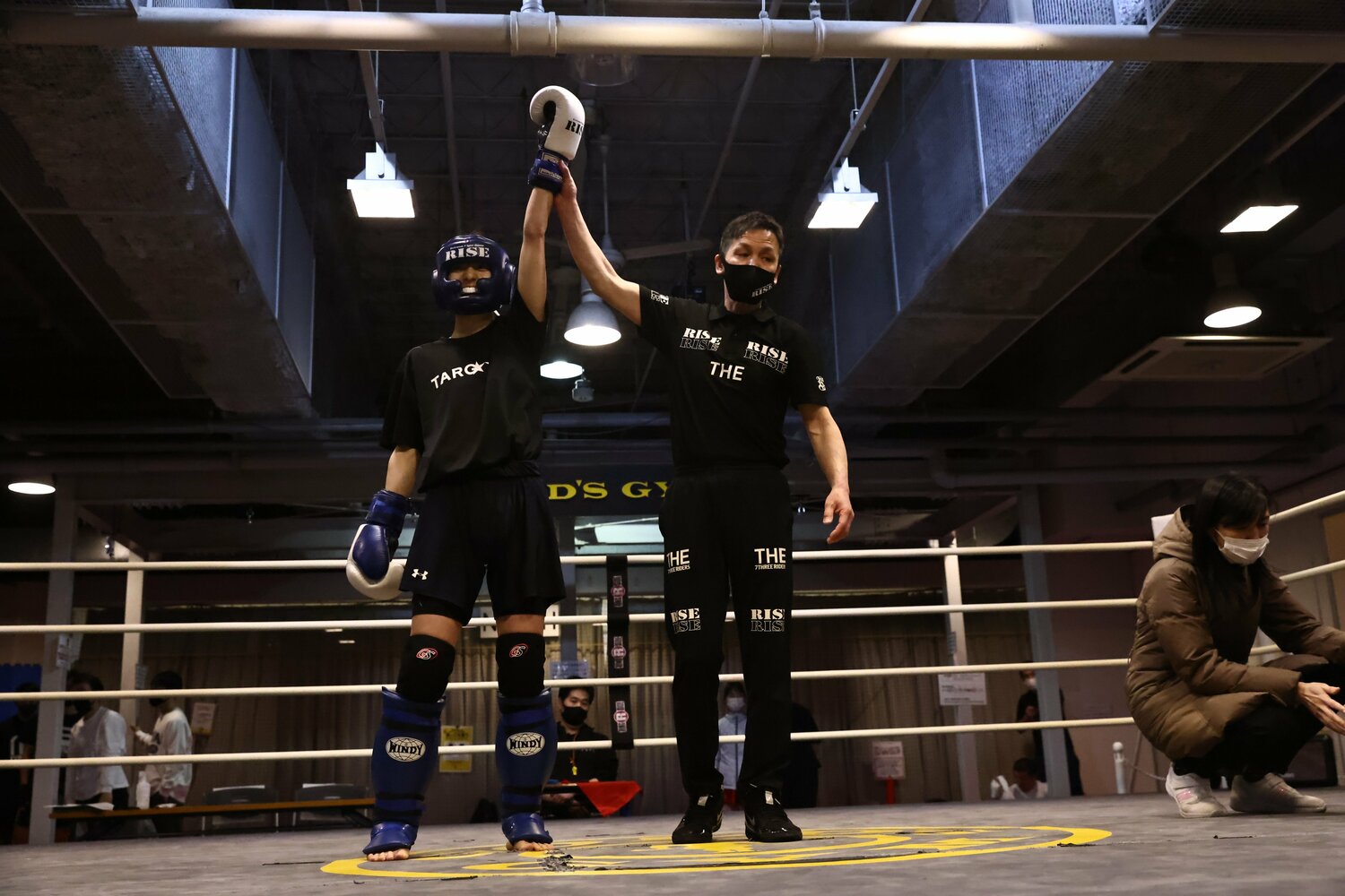 1月22日のアマチュア大会でKO勝ちをおさめた宮原華音 ©RISE