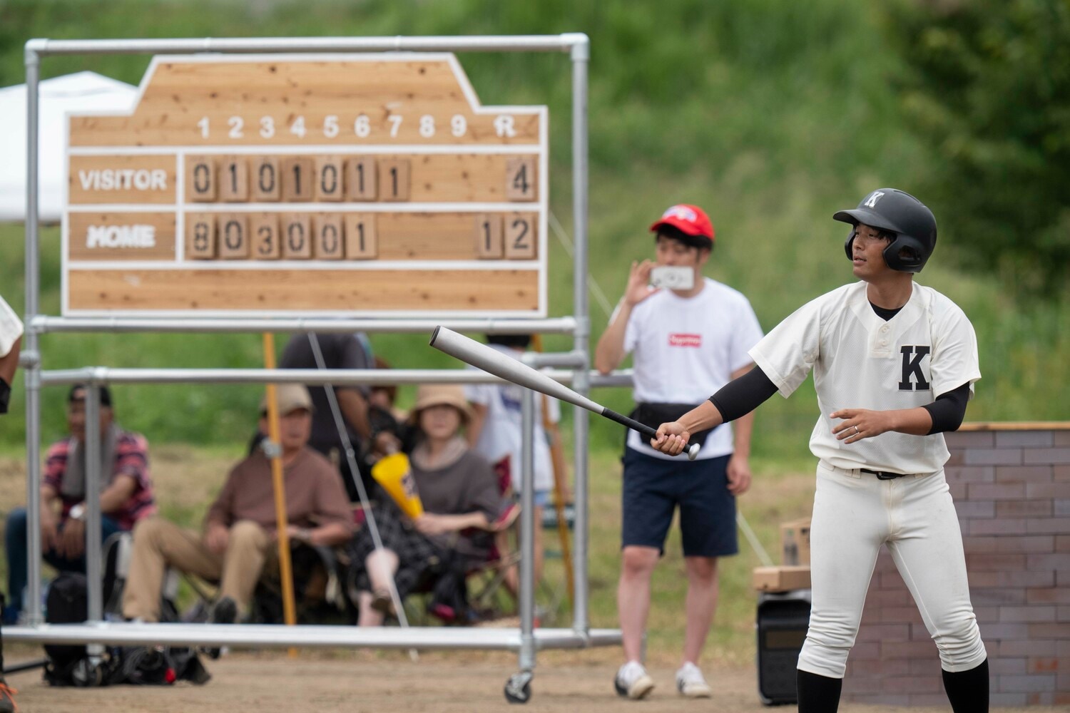 駒大苫小牧チームの3番・一塁手、中澤竜也 ©Masaki Fujioka