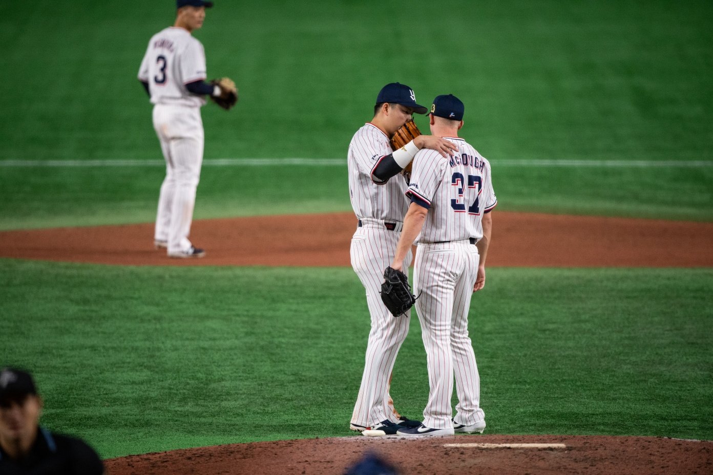 村上にはチームリーダーとしての風格が漂う ©Nanae Suzuki