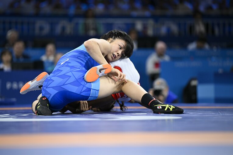 レスリング女子53kg決勝、藤波朱理vs.ルシアジャミレス・ジェペスグスマン　©Asami Enomoto/JMPA