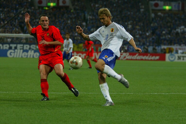 2002年日韓W杯ベルギー戦　©JMPA