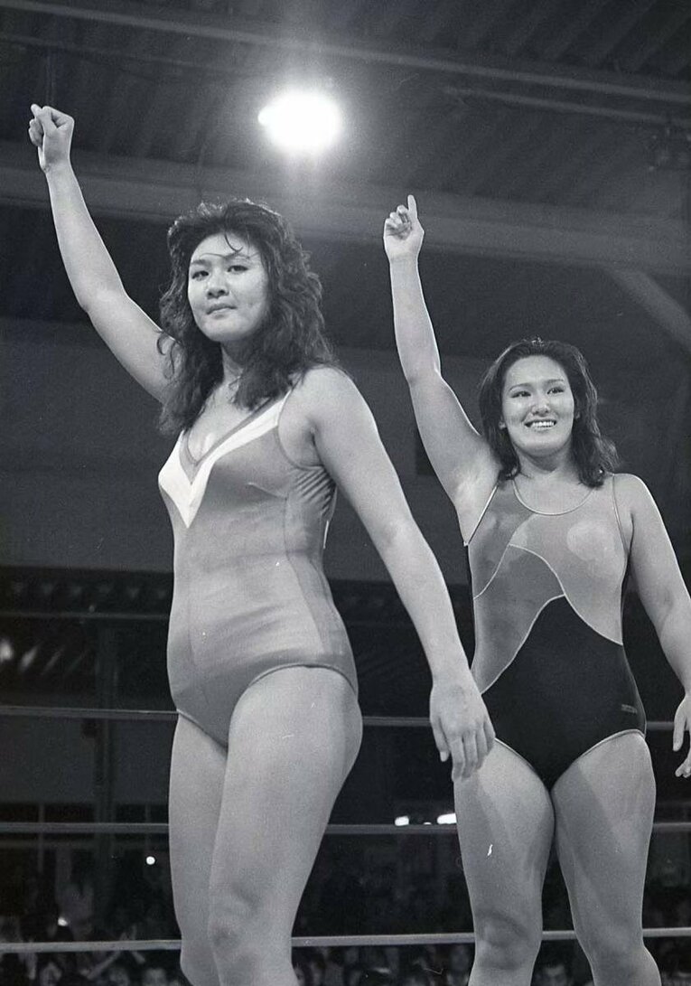 全女で活躍したジャンボ堀さんの現役時代　提供：ジャンボ堀