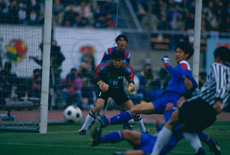 清水商業時代の川口能活　©Koji Asakura