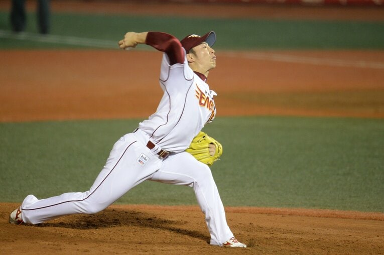 楽天が悲願の日本一になった2013年の日本シリーズではフル回転し、MVPに選ばれた　©Naoya Sanuki