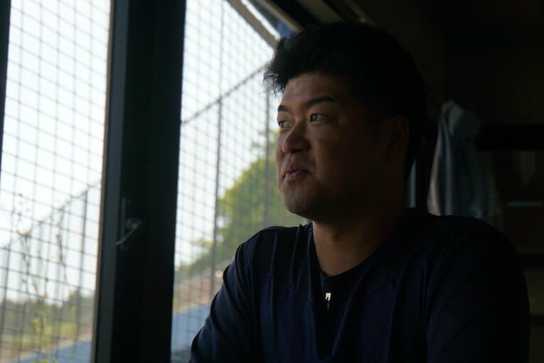 現在の大坂智哉さん、30歳。クラブチーム「東北マークス」でプレーする　©Number Web