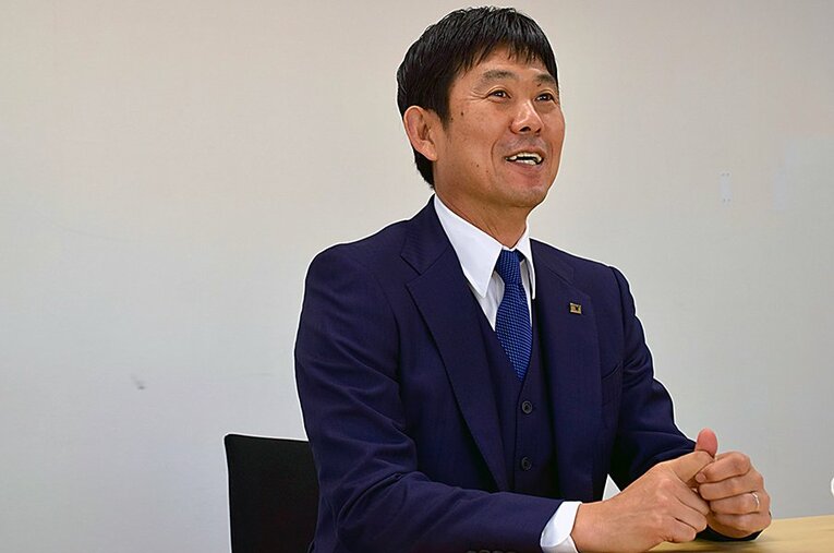 カタールから帰国後、インタビューに応じた森保一監督。東京五輪監督就任を含めた約5年の戦いを振り返った ／ photograph by Walnix