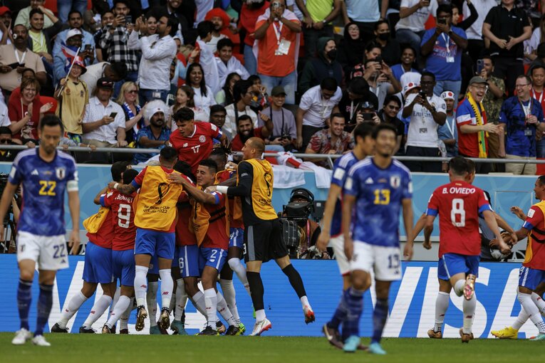 81分、コスタリカがこの日唯一となる枠内シュートで先制ゴールを挙げた　©Kiichi Matsumoto／JMPA