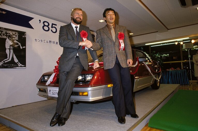 バースと落合博満　©Yohei Maruyama