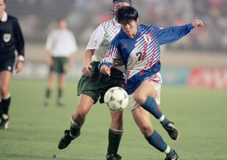 94年の澤穂希（当時16歳）　©JIJI PRESS