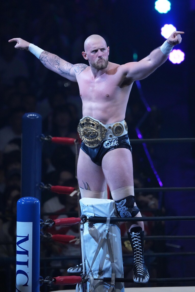 IWGP GLOBAL王者のゲイブ・キッド　©Essei Hara