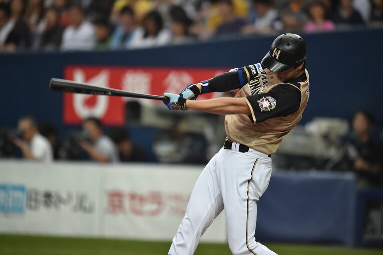 日本ハム時代の大谷翔平。2014年9月、神戸でのオリックス戦で　©Hideki Sugiyama